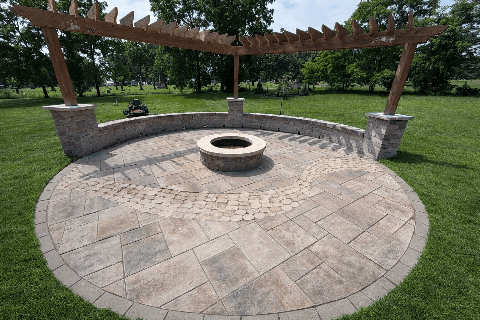 Patio, Fire Pit, & Pergola in Wisconsin Dells, WI