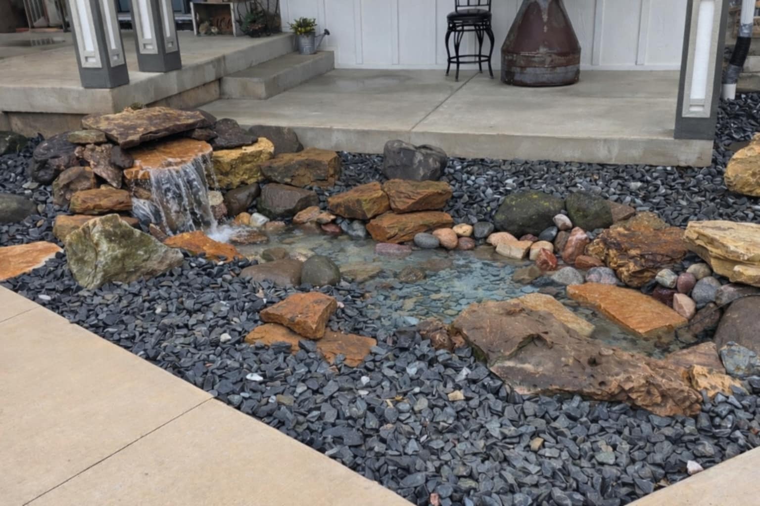 Residential Pond & Waterfall Installation in Wisconsin Dells, WI